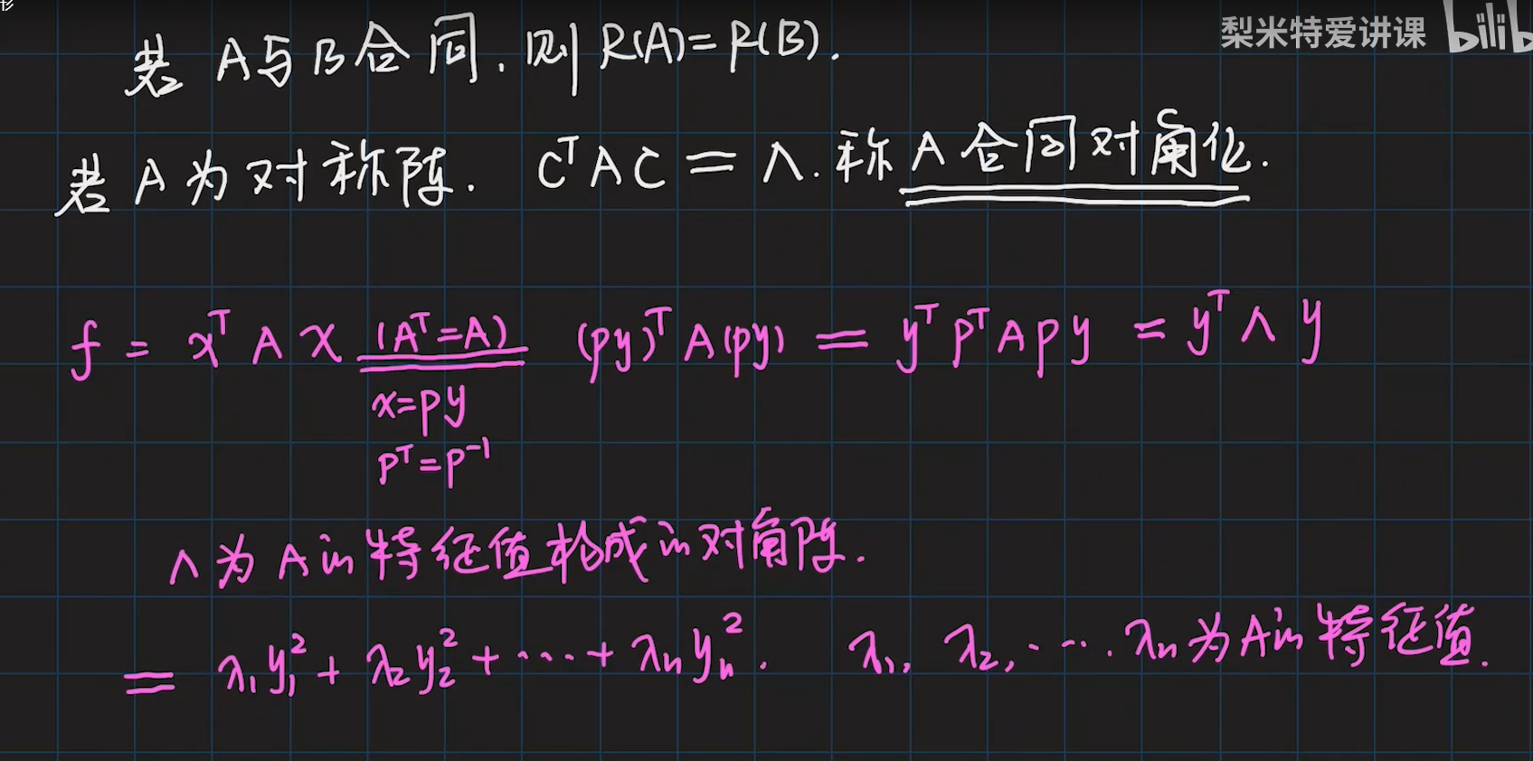 线性代数 二次型的标准形 菜鸟的博客 程序员宝宝 程序员宝宝