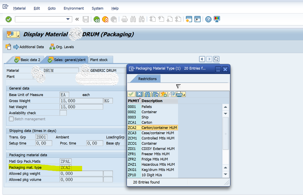 SAP MM 物料主数据里的‘Packaging Material Type‘字段_sap 物料type 踩番CSDN博客