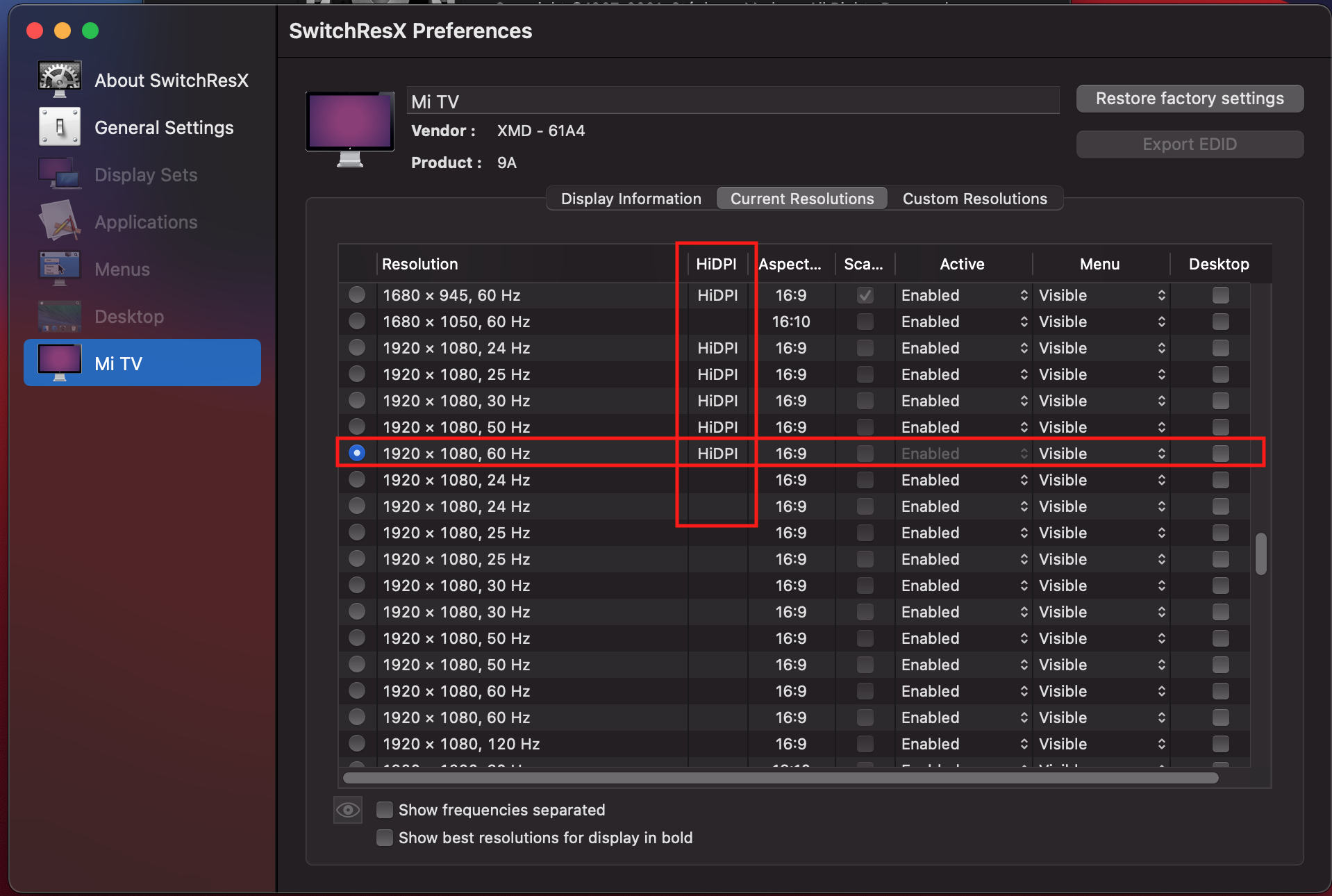 SwitchResX instal