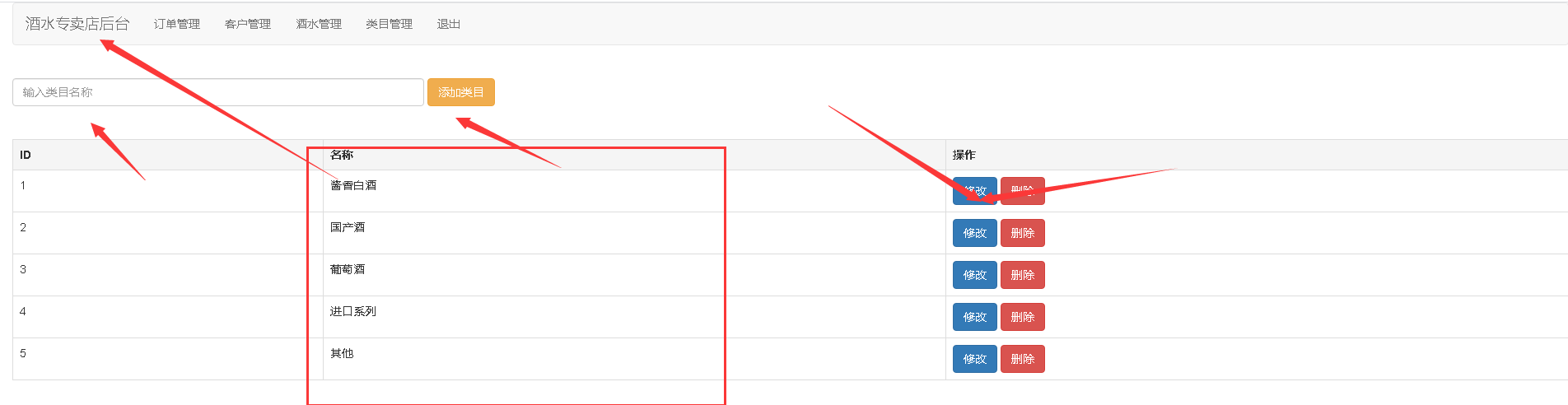 基于java springmvc+mybatis酒水商城管理系统设计和实现