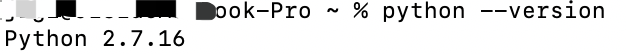 显示2.7版本python为系统默认版本