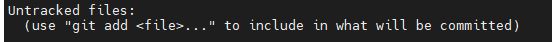 untrack files