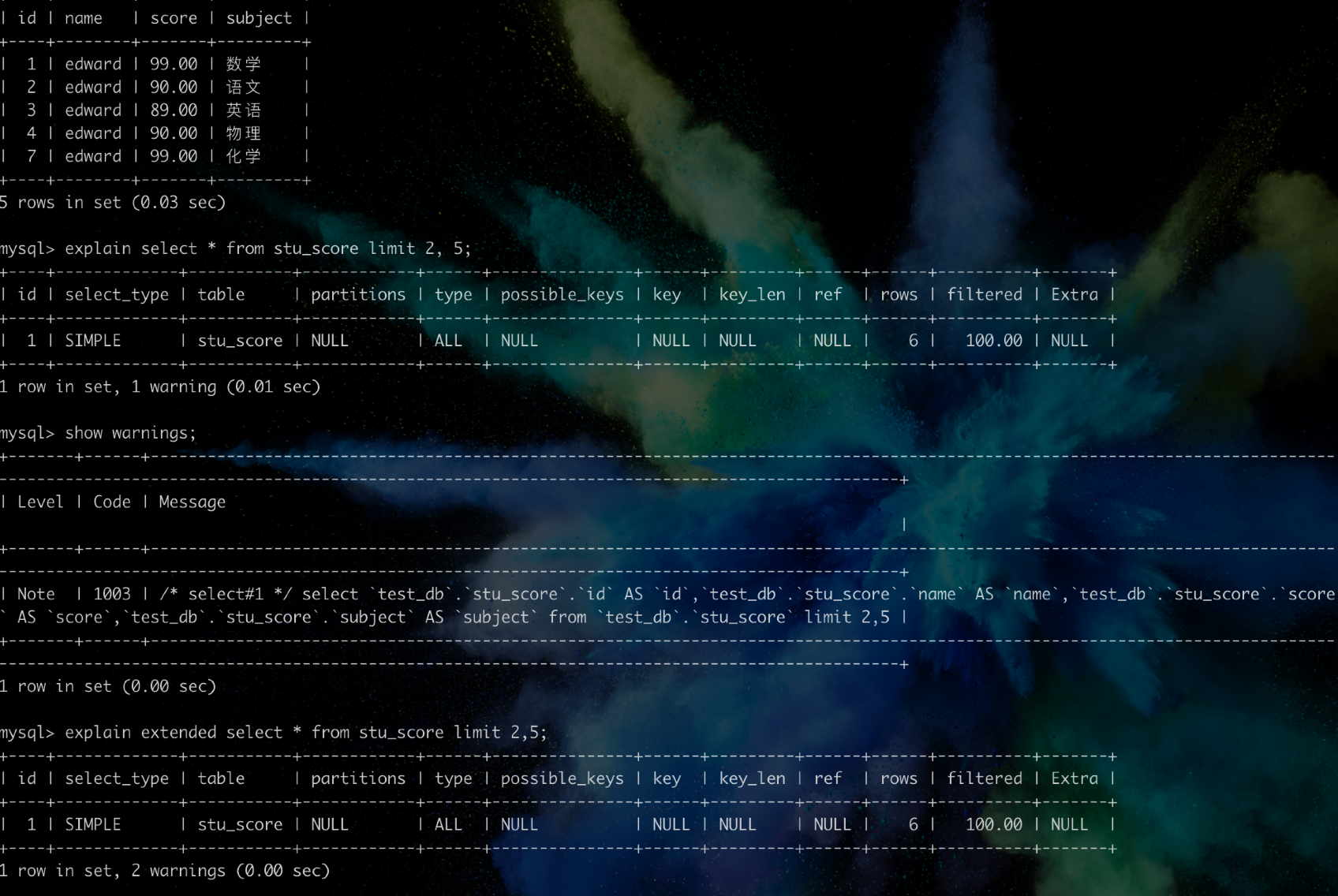 MySql（六）：Explain详解_mysql explain partitionsCSDN博客