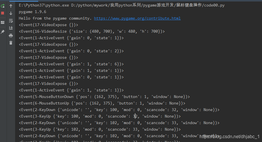 Pygame Pygame Dhjabc 1 CSDN