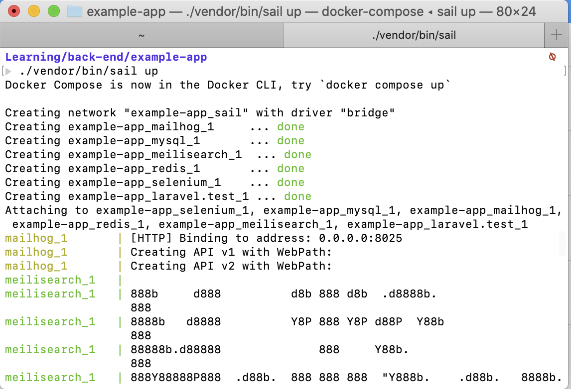 20210531 Laravel 搭建开发环境 学习/实践_laravel sail upCSDN博客