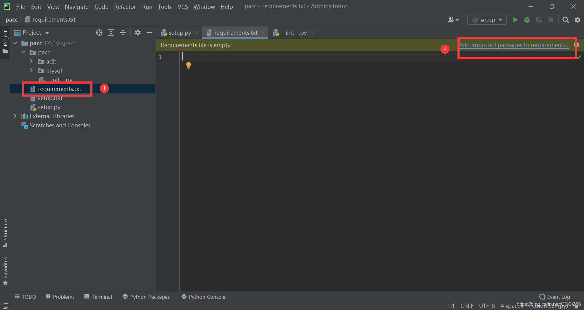 如何使用PyCharm自动生成requirements.txt_pycharm生成requirements-CSDN博客