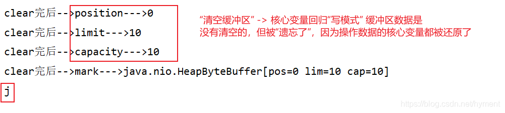 clear之后缓冲区元素被遗忘