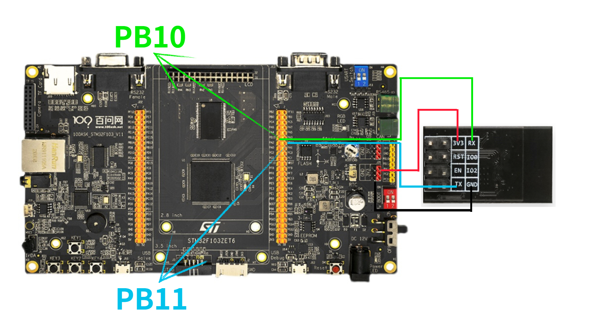 rt-thrad|stm32f103 esp8266 s01 rt-thread联网之