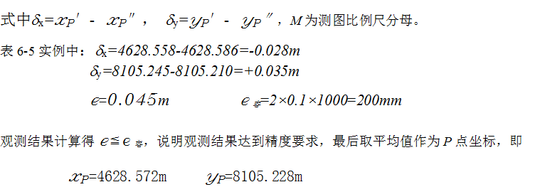 角度前方交会点坐标计算完整步骤