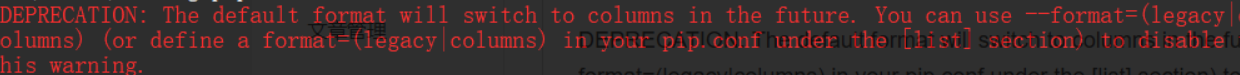 linux-ubuntu-pip-list-deprecation-the-default-format-will-switch-to-columns-in-the