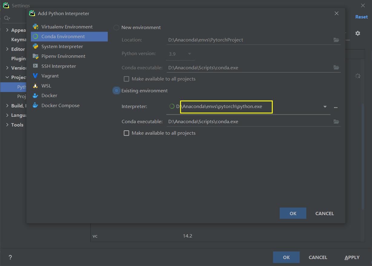 anaconda安装pytorch,并在pycharm 2021配置环境