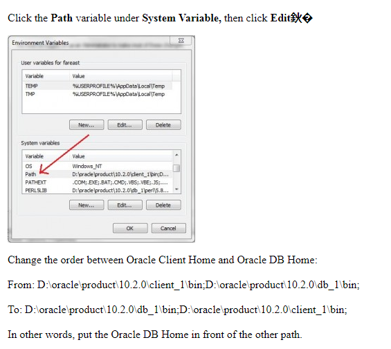 ORA12557 TNSprotocol adapter not loadable x_Oracle.DatabaseError