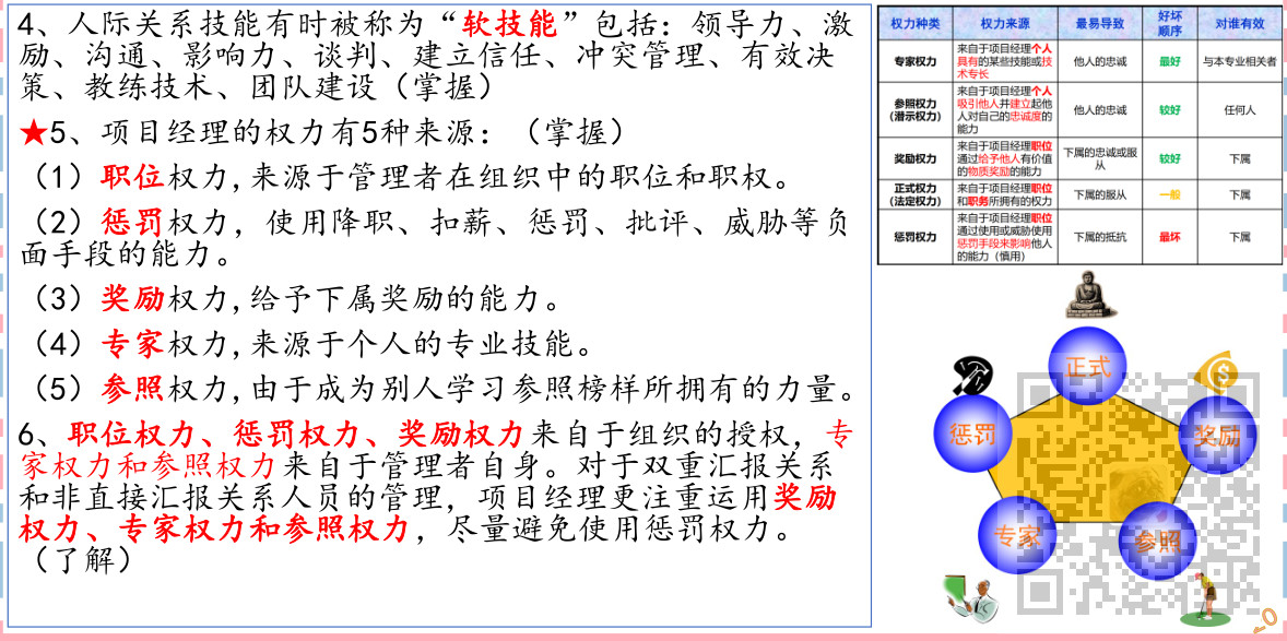 信息系统项目管理师-人力资源管理考点笔记