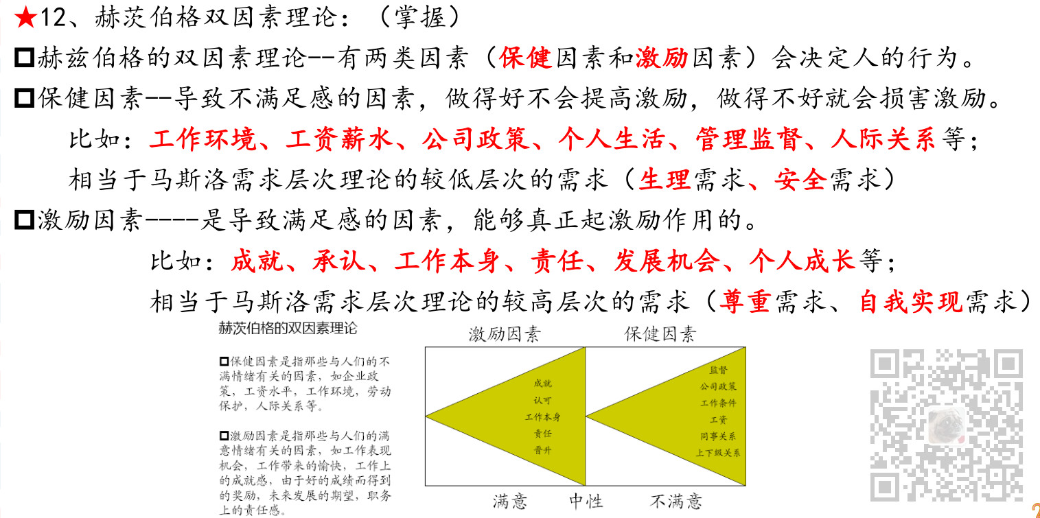 信息系统项目管理师-人力资源管理考点笔记