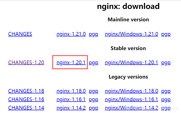 Nginx各种版本