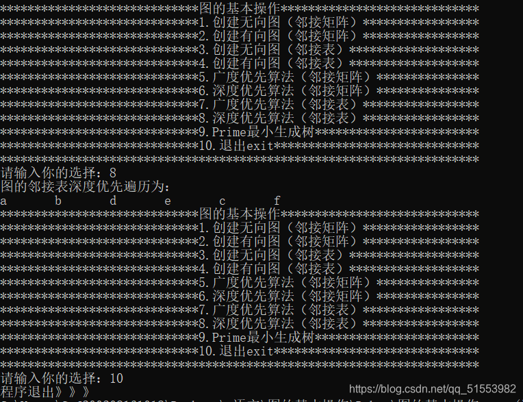 C语言算法图的基本操作