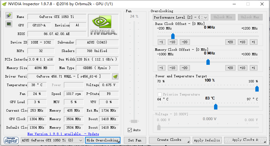 Nvidia Inspector Overclock Guide 2021-06-06_nvidiainspector风扇转速灰色-CSDN博客