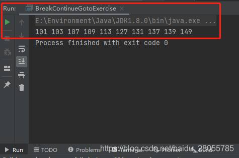breakcontinuegoto关键字运行结果