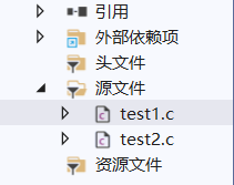 创建test1和test2