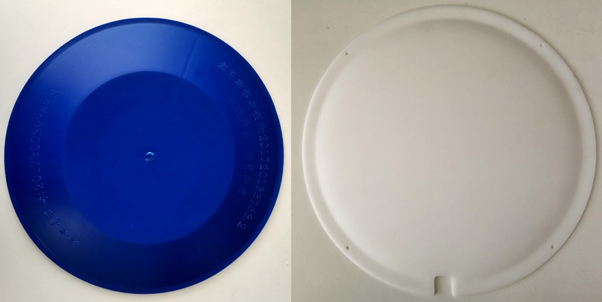 ▲ 图5 发射器保护罩（左），信号灯罩（右）