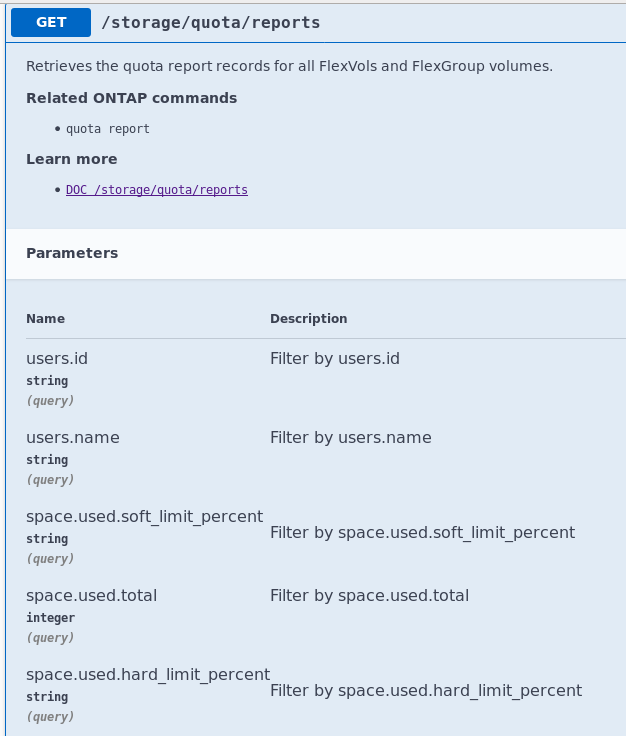 netapp存储 api接口