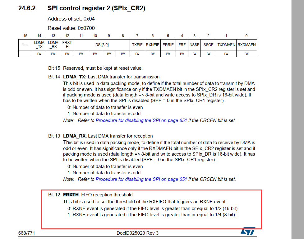 分析STM32G0 SPI外设不能触发RXNE接收标志的原因