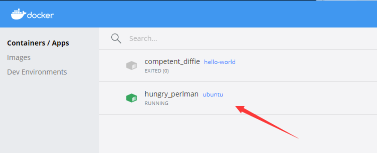 ubuntu 镜像启动一个容器,参数为以命令行模式进入该容器:dockerrun