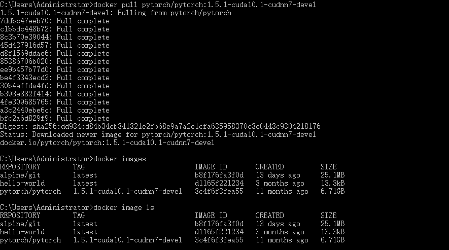 docker制作自己的pytorch镜像