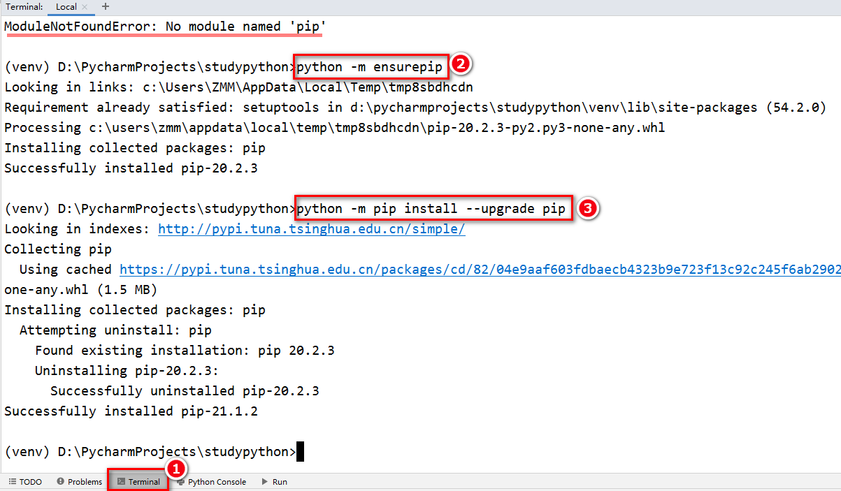 解决ModuleNotFoundError: No module named 'pip'问题___744的博客-CSDN博客