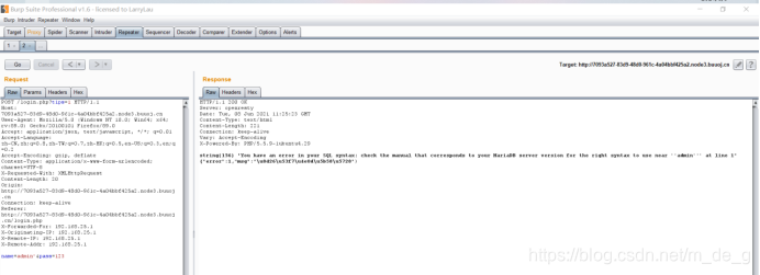 CTF刷题记录Buuctf-N1BOOK-sql2