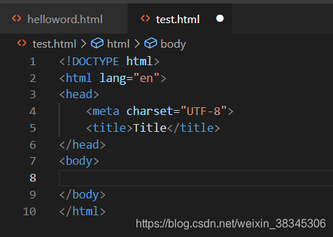vscode中如何创建自定义html模板