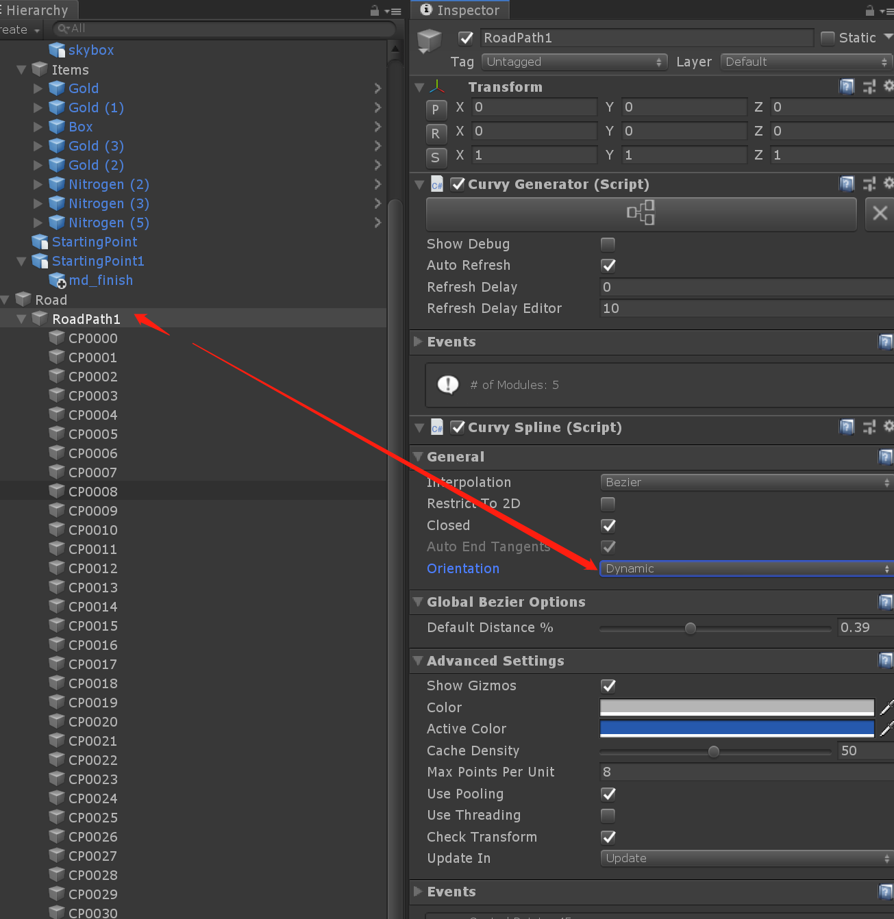 unity技美31——Curvy Splines寻路插件绘制赛道，并且生成OBJ教程_unity curvey splines-CSDN博客