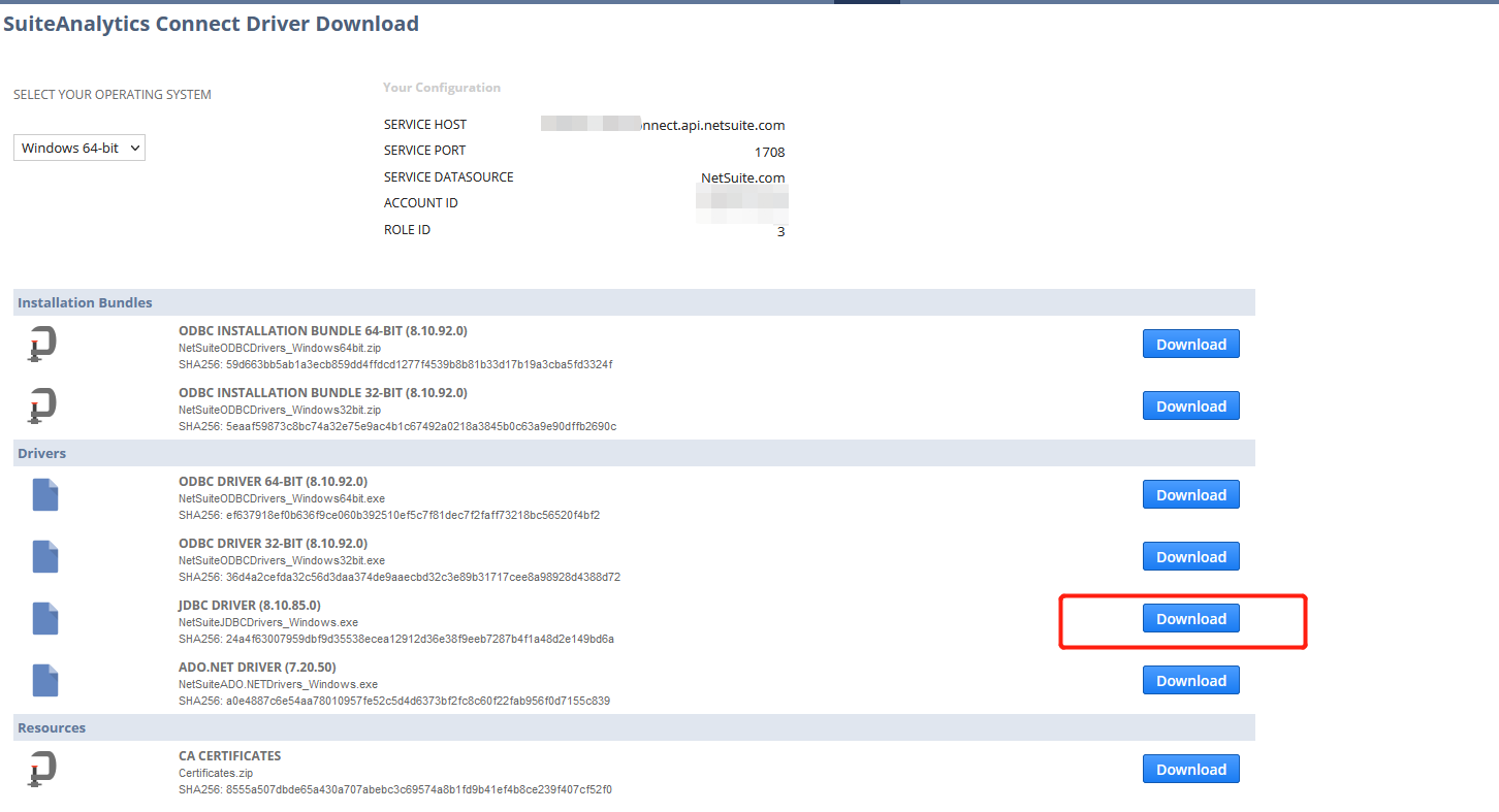 Netsuite JDBC连接NS的数据库_ns数据库CSDN博客