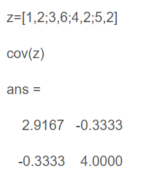 可以看出，matlab计算协方差过程中还将元素统一缩小了3倍