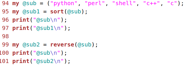 Perl 数组和列表_perl 列表-CSDN博客