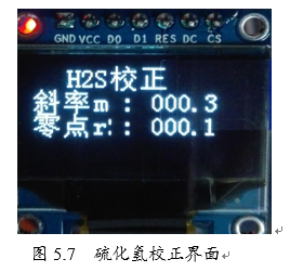 图5.7  硫化氢校正界面