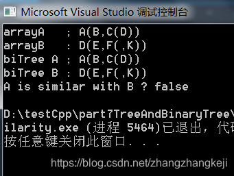 二叉树的相似，c/c++描述