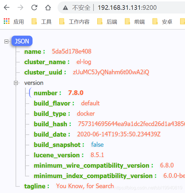 elasticsearch 浏览器访问不到