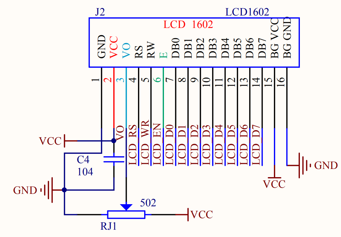 lcd 1602学习