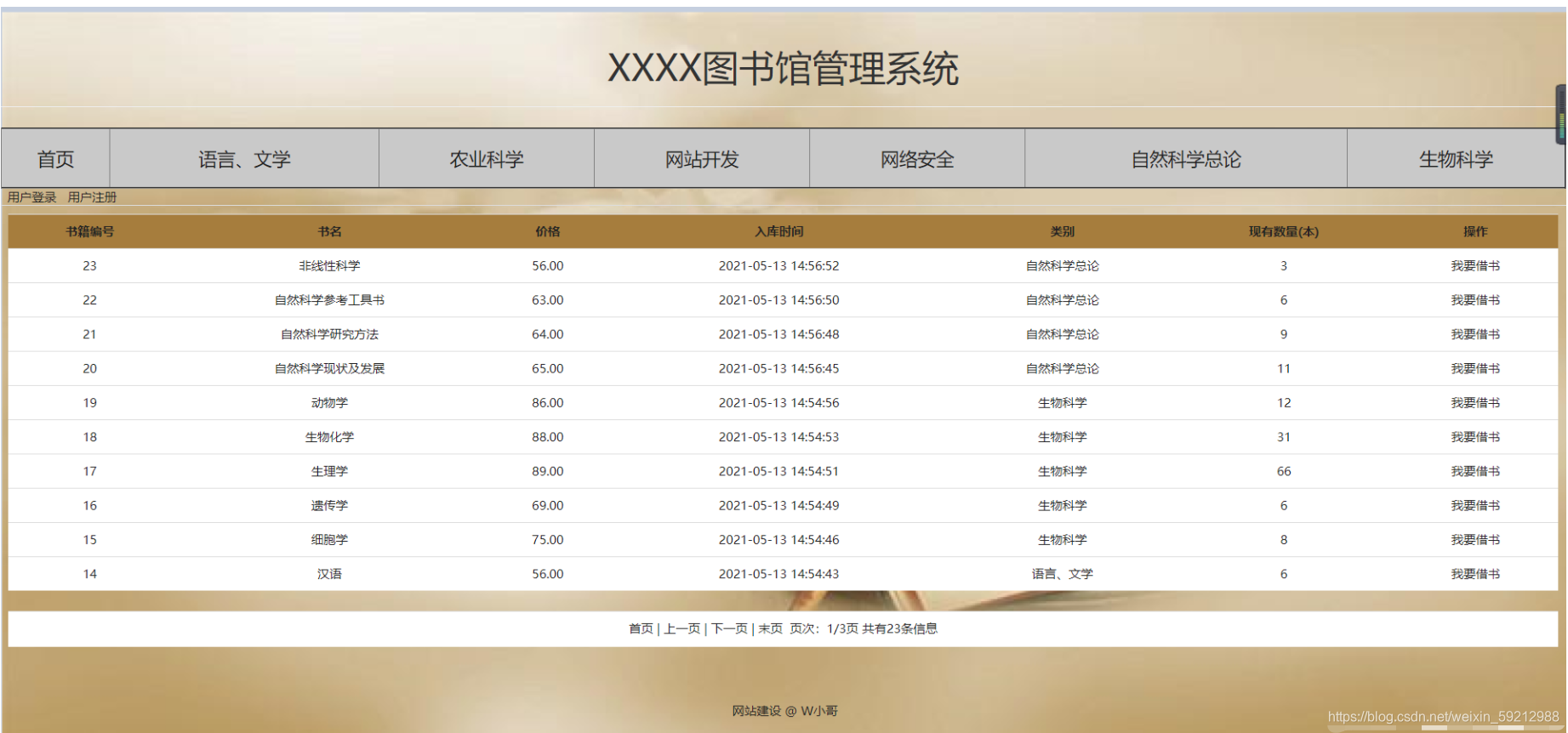 2 后台功能:后台管理登录管理员密码修改普通用户管理图书管理:修改