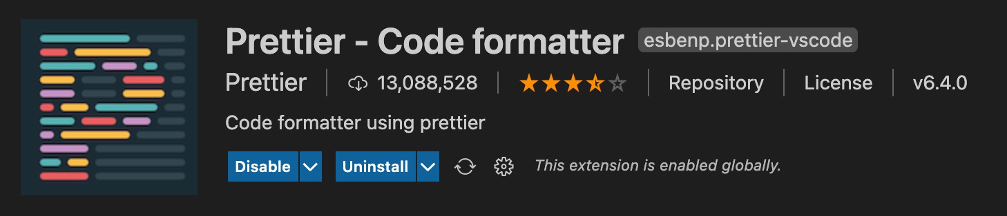 VSCode Prettier插件
