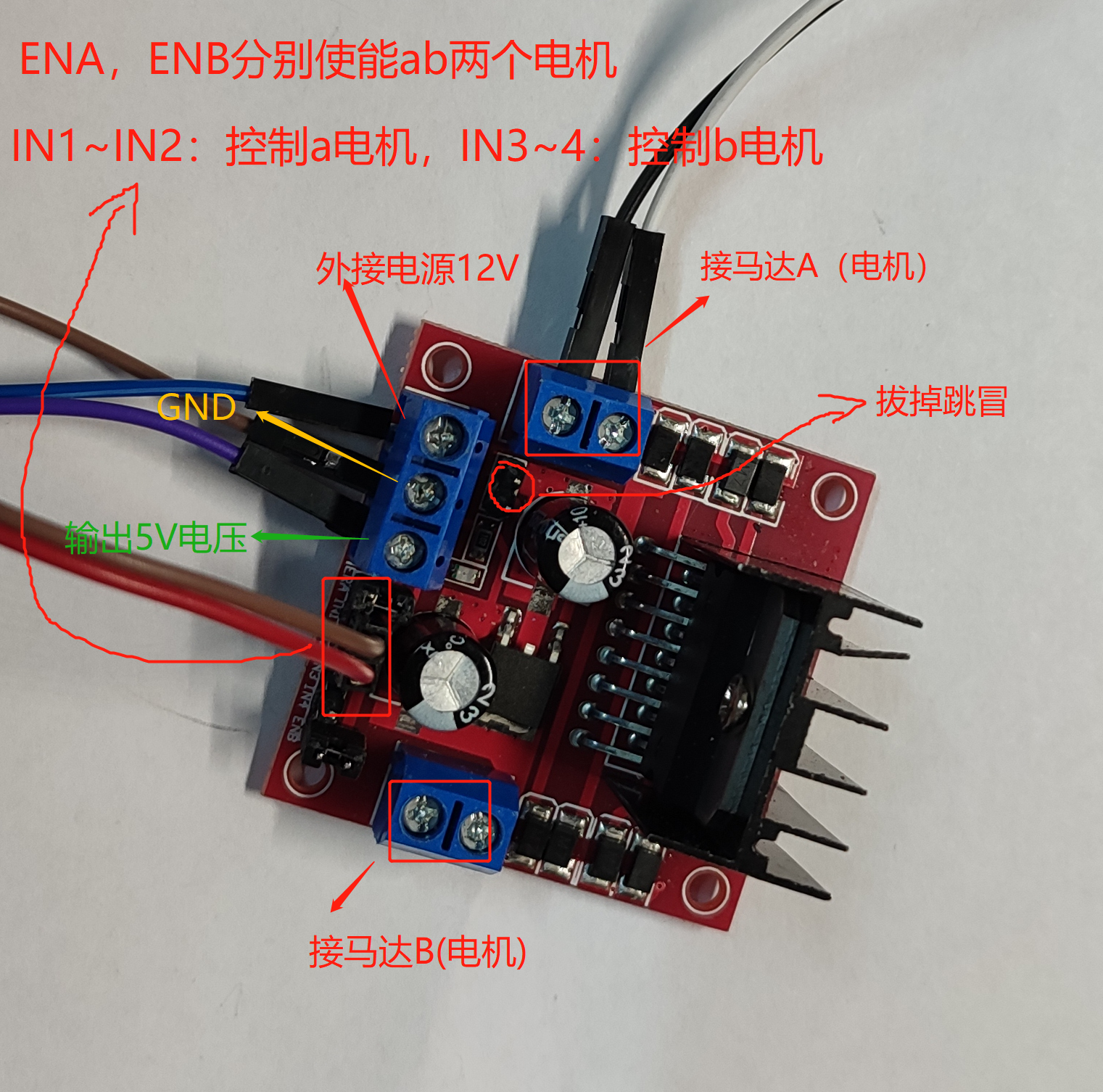 stm32单片机驱动l298n模块