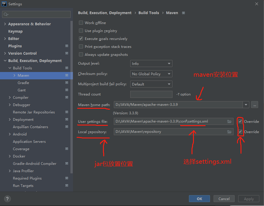 maven settings