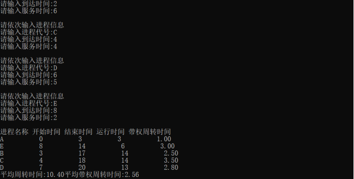 非抢占式多级反馈队列优先级调度算法 C++实现