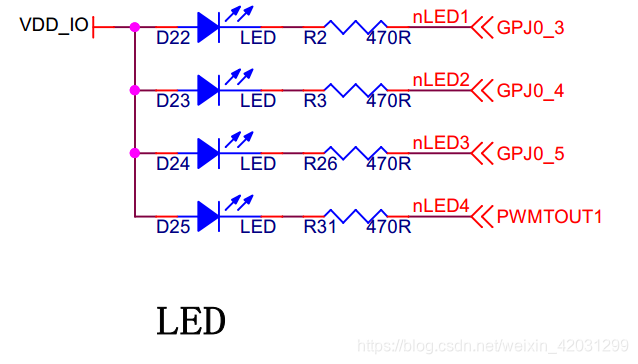 LED的底板原理图