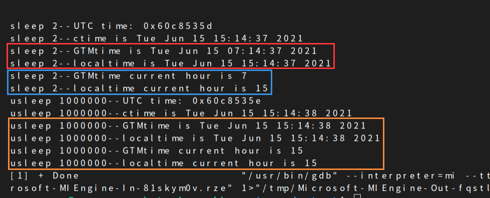 Linux系统编程一：时间和延时、gmtime和localtime函数返回相同