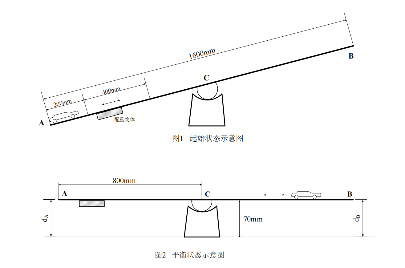 跷跷板尺寸图图片