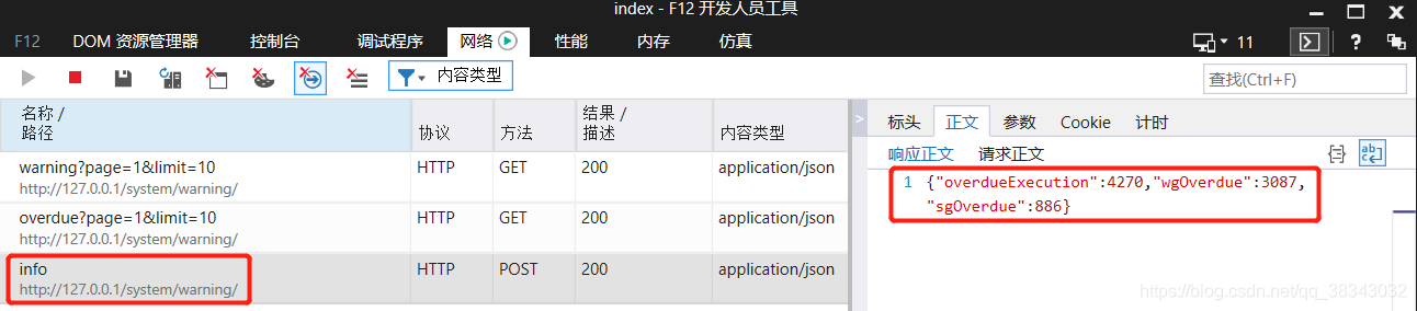 正确加载该方法并返回对应数据