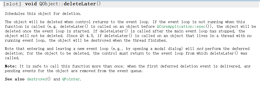 Use the deletelater () function in Qt - Programmer Sought