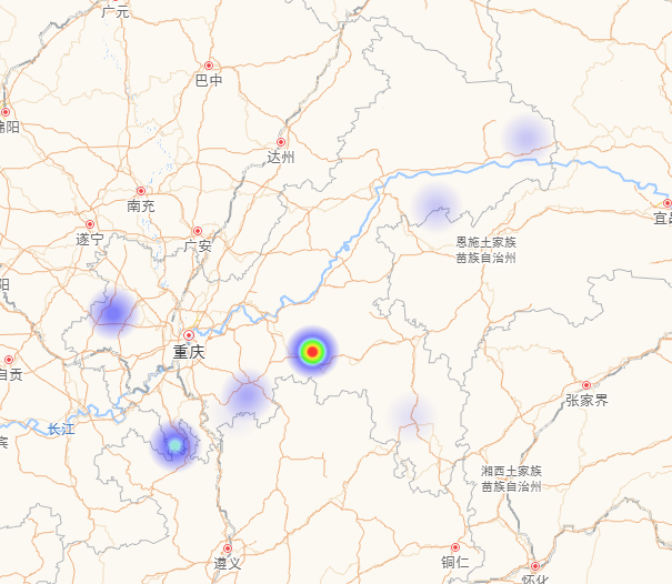 基于高德地图动态数据设置热力图